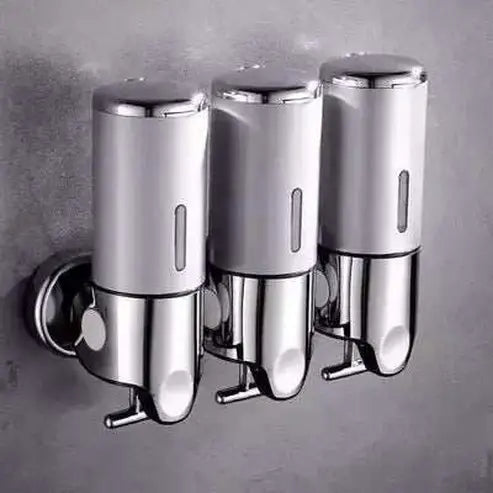 Bathroom Shampoo Dispenser Double Liquid Soap Dispenser Holder