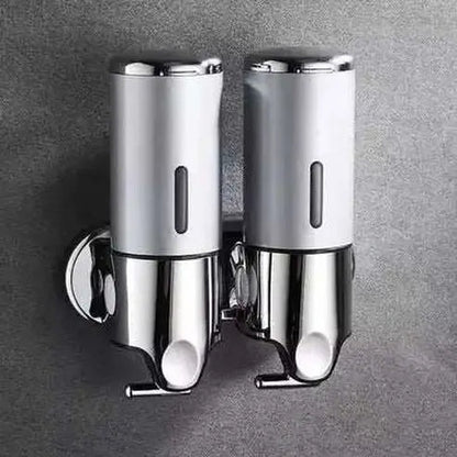 Bathroom Shampoo Dispenser Double Liquid Soap Dispenser Holder