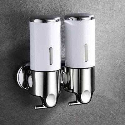 Bathroom Shampoo Dispenser Double Liquid Soap Dispenser Holder