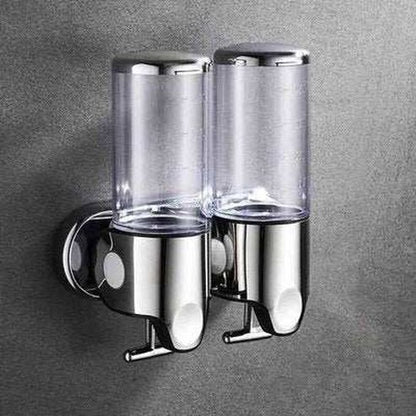 Bathroom Shampoo Dispenser Double Liquid Soap Dispenser Holder