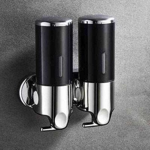 Bathroom Shampoo Dispenser Double Liquid Soap Dispenser Holder