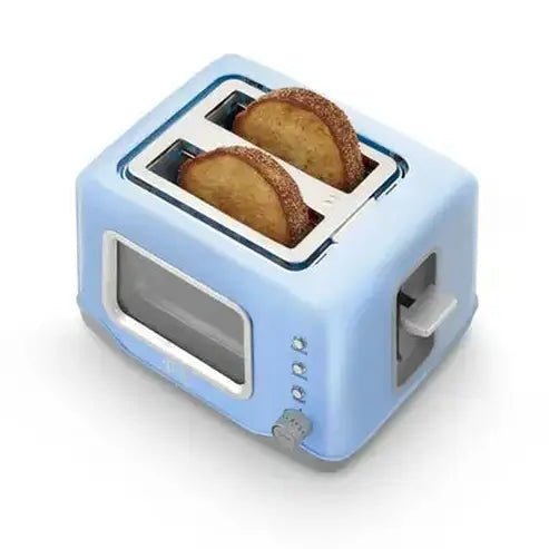 Blue Clear View 2-Slice Toaster with Defrost