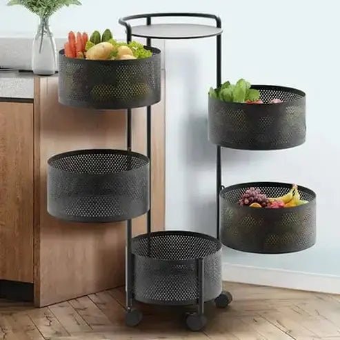 Circular Tiered Kitchen Shelves Racks