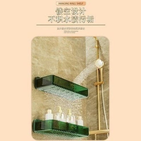 Clear Bathroom Shelf Toilet Sink Wall Hanging Storage Padded Bathroom Organizer for Cosmetics Wall Mounted Punch Free. Type: Bathroom Accessory Mounts.