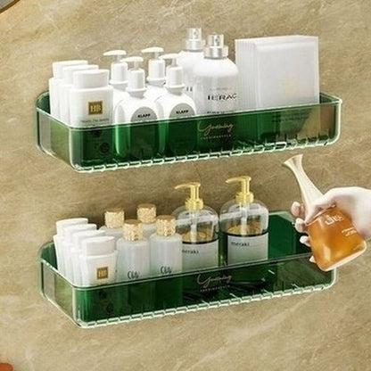 Clear Bathroom Wall Shelf