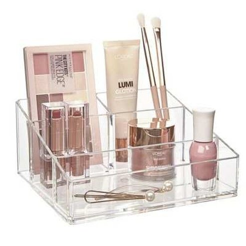 Clear Plastic Makeup Organizer Cosmetic Storage Box