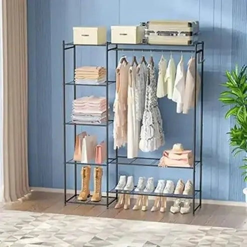 Clothing Rack with Shelves and Hanging Closet Organizer