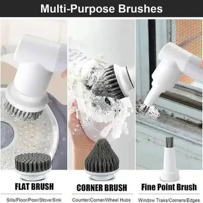 Cordless Cleaning Brush with Dual Rotating Speeds