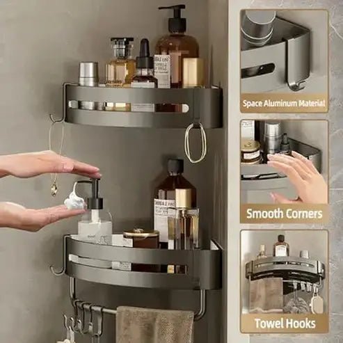 Corner Hanging Shower Gel Organizer Rack