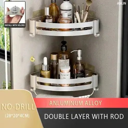 Corner Hanging Shower Gel Organizer Rack