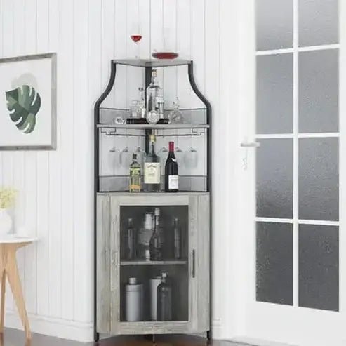 Corner Wine Bar Cabinet