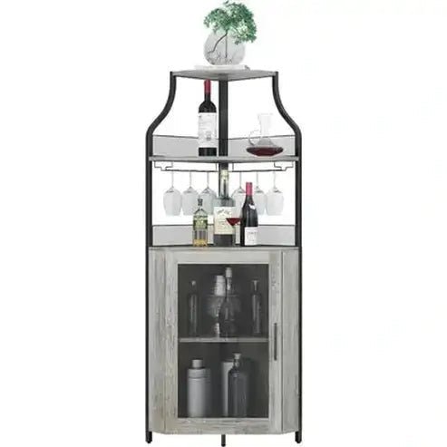 Corner Wine Bar Cabinet