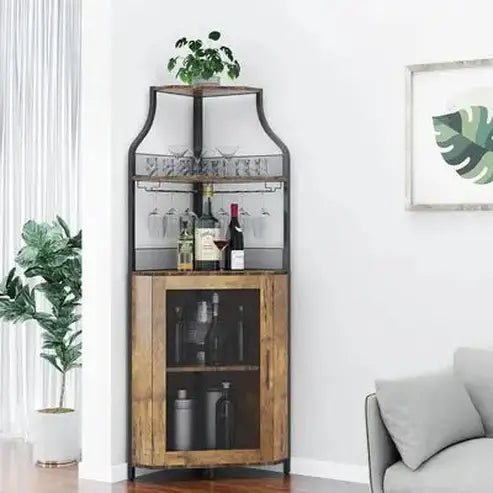 Corner Wine Bar Cabinet