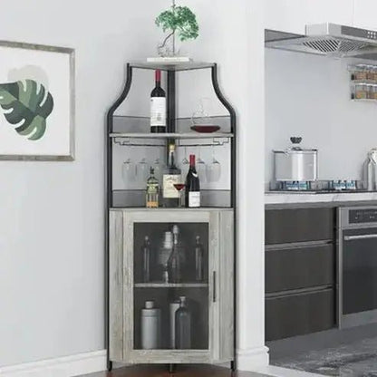 Corner Wine Bar Cabinet