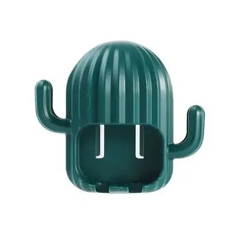 Cute Wall-Mounted Cartoon Cactus Toothbrush Holder