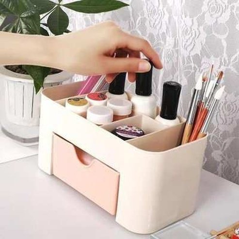 Desktop Bedroom Cosmetics Storage Box With Drawer