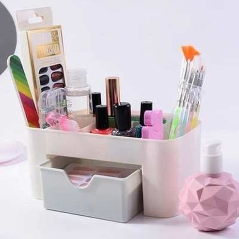 Desktop Bedroom Cosmetics Storage Box With Drawer