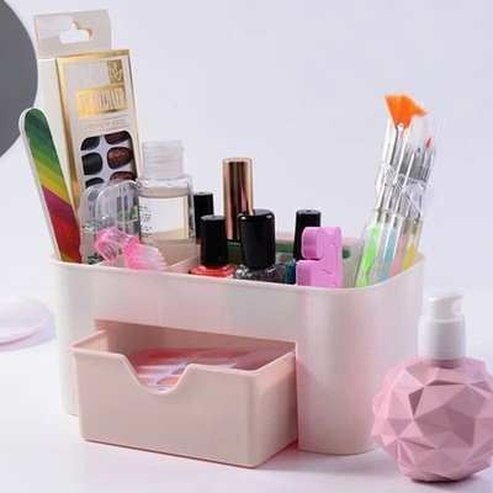 Desktop Bedroom Cosmetics Storage Box With Drawer