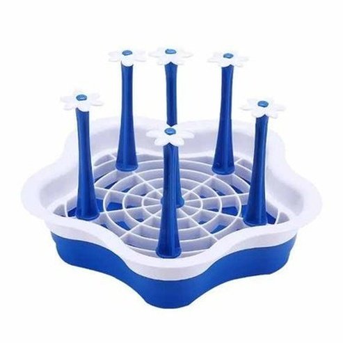 Detachable Flower 6 Cup Drainer Cup Drying Rack Stand