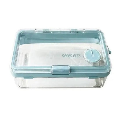 Double-Layer Crisper Box with Lid & Handle