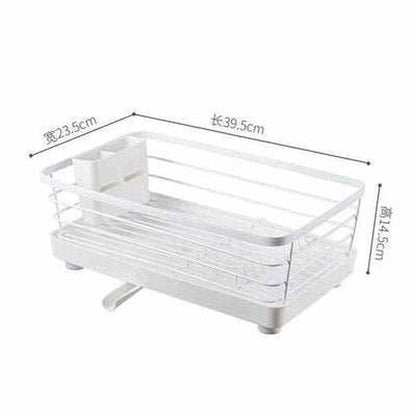 Double-layer Kitchen Dish Bowl Draining Storage Rack