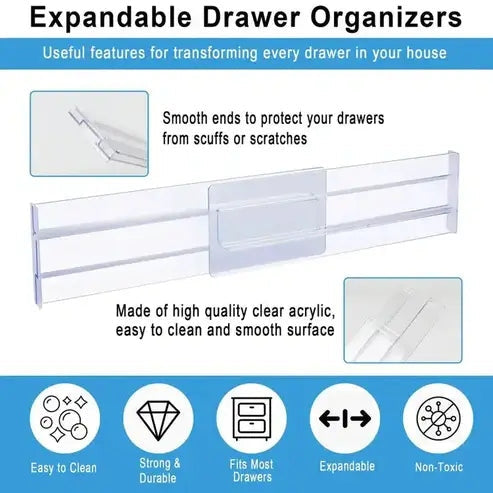 Drawer Dividers Organizers 4 Pack