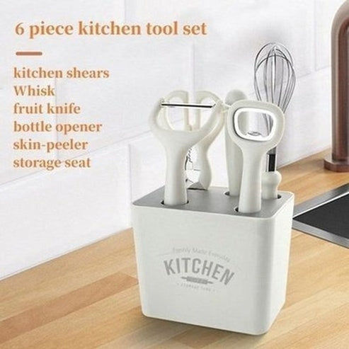 Eco-Friendly Stainless Steel 6-Piece Kitchen Utensil Set