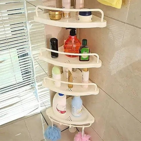 Floor-to-Ceiling Tension Pole Shower Caddy