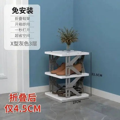 Foldable Shoe Rack Door