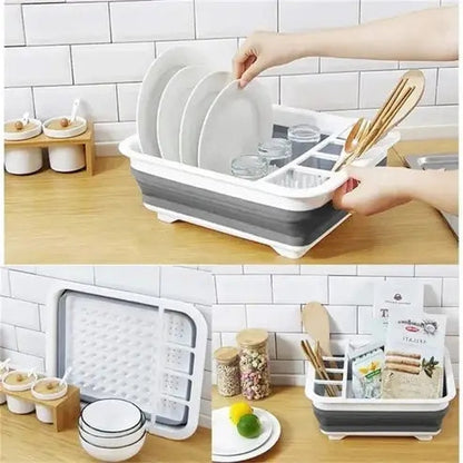 Folding Dish Drainer Rack