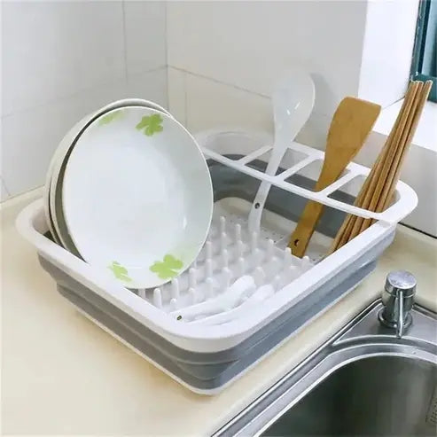 Folding Dish Drainer Rack