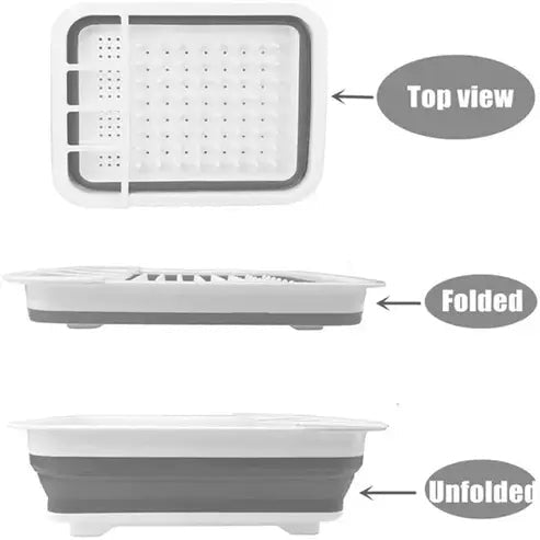 Folding Dish Drainer Rack