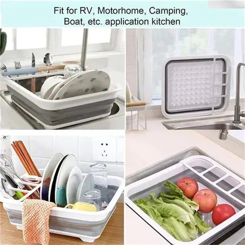 Folding Dish Drainer Rack