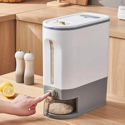 Food-Grade Rice Dispenser: Dry Food Storage with View