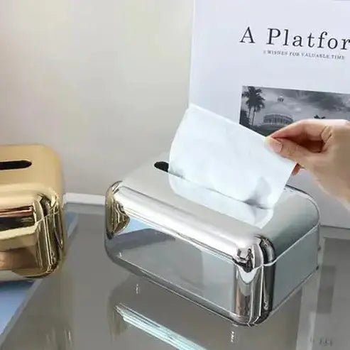 Golden Luxury Tissue Box Container