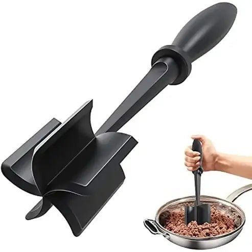 Grinding and Knocking Spatula: Versatile Meat Scraper for Efficient Meat Chopping