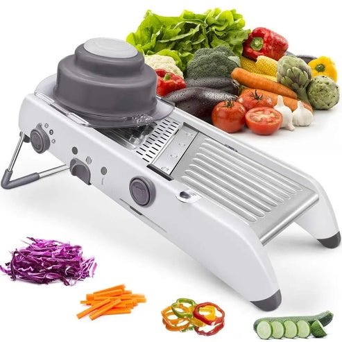 LMETJMA 18-in-1  Stainless Steel Adjustable Mandoline Slicer