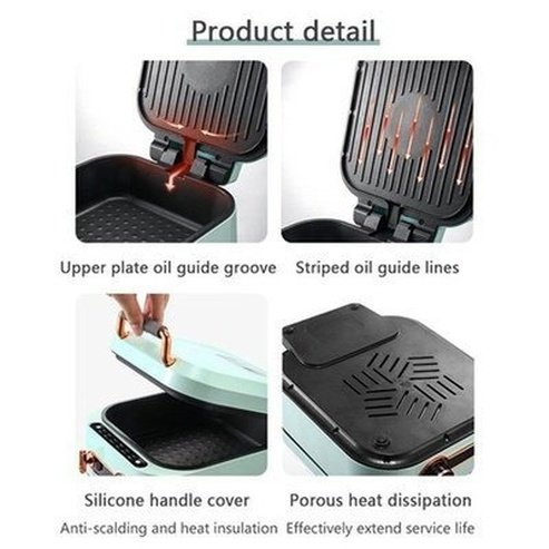 JIQI Household Baking Pan Electric Skillet Double-Sided Heating Pizza Pie Cooking Machine Crepe Pancake Maker BBQ Griddle. Kitchen Appliances: Food Cookers and Steamers