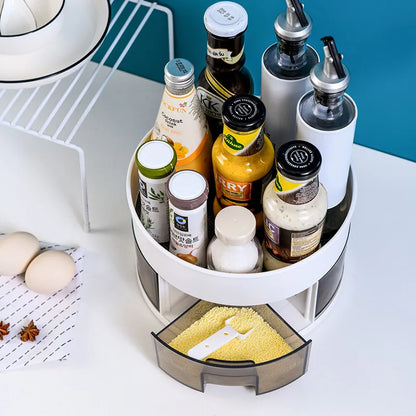 360° Rotating Spice Rack with Jars