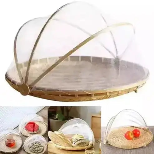 Hand Woven Food Serving Tent Basket Tray