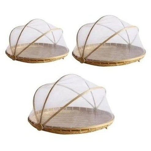 Hand Woven Food Serving Tent Basket Tray