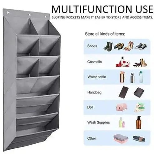 Hanging Shoe Organizer with 9 Pocket and Hooks