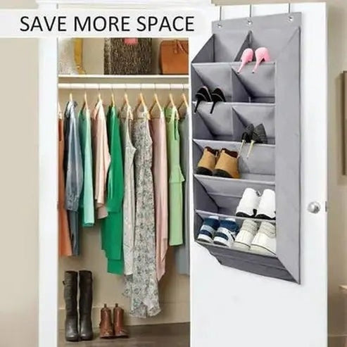 Hanging Shoe Organizer with 9 Pocket and Hooks