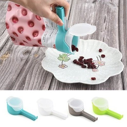 Snack Sealing Storage Clip Fresh Keeping Sealer Clamp Plastic Helper Food Saver Travel Kitchen Tools Food Storage Bag Seal Clip: Food Storage Containers.