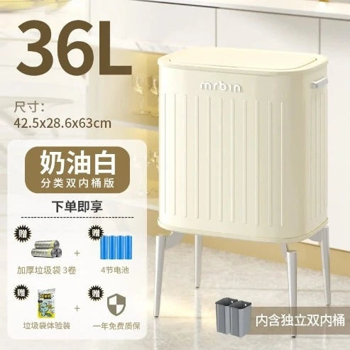 High-Intelligence Induction Kitchen Trash Can