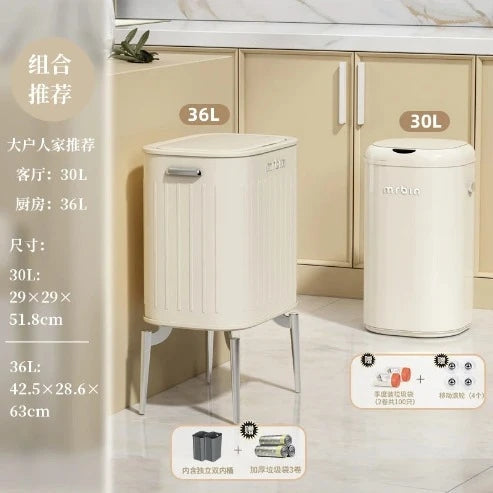 High-Intelligence Induction Kitchen Trash Can