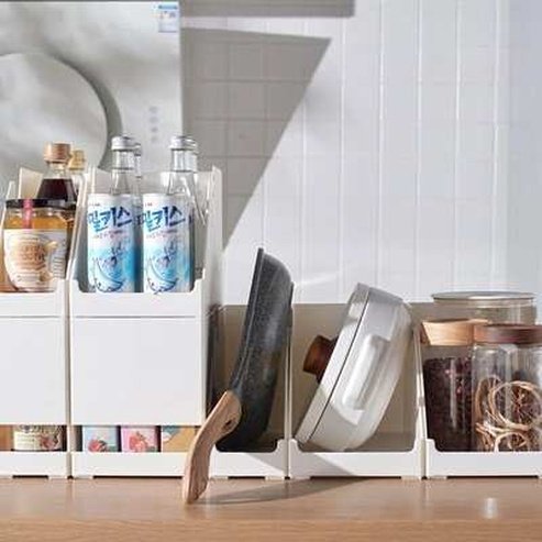 Japanese Kitchen Cabinet Partition Storage Basket