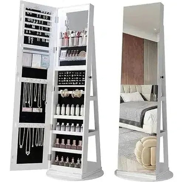 Jewelry Organizer with Door with Full Length Mirror