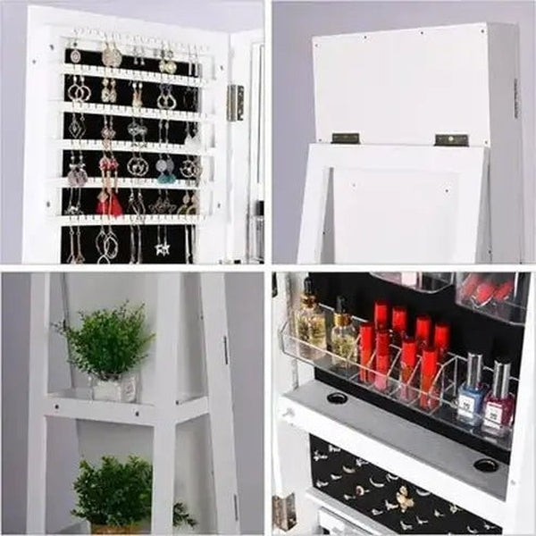 Jewelry Organizer with Door with Full Length Mirror