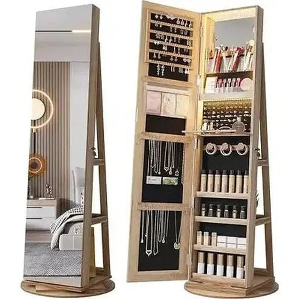 Jewelry Organizer with Door with Full Length Mirror